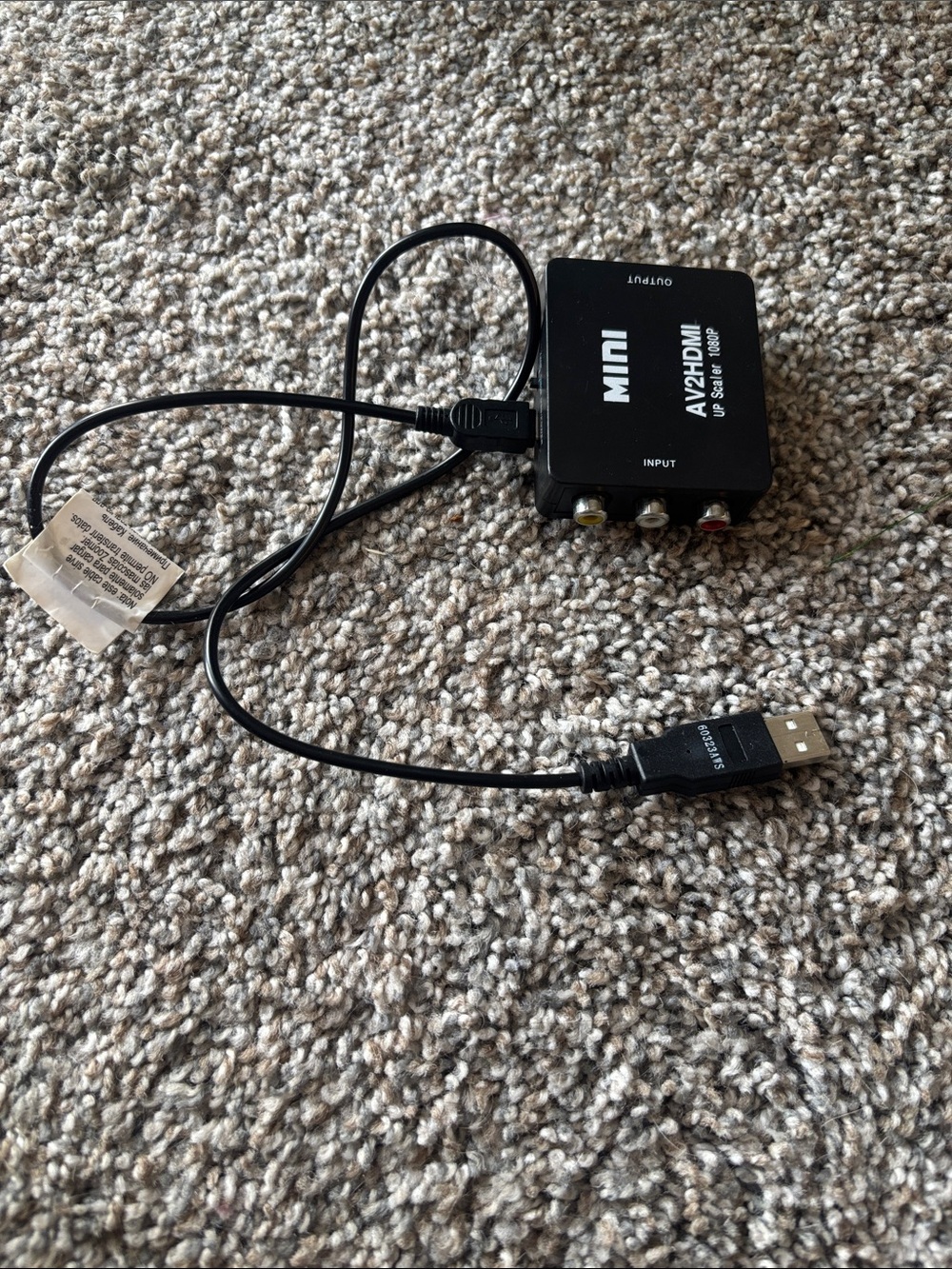 Mini AV2 to HDMI Converter with USB Power